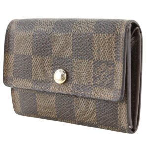 LOUIS VUITTON Coin case N61930 Damier canvas Brown Portonet Plat unisex(Unisex) Used | AlmaBagz