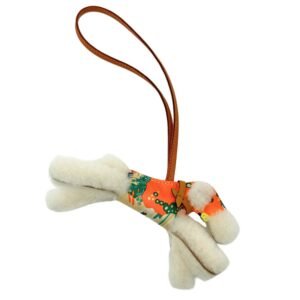 HERMES charm leather white padialoha unisex(Unisex) Used | AlmaBagz