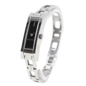 GUCCI Watches Quartz 110 Stainless Steel black black dial Women Used | AlmaBagz