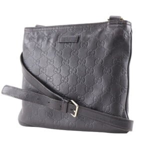 GUCCI Shoulder Bag 201538 Sima leather Brown GG | AlmaBagz