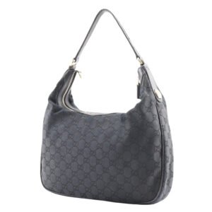 GUCCI Shoulder Bag 153010 GG canvas black one belt | AlmaBagz