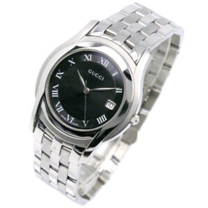 GUCCI Watches Quartz 5500M Stainless Steel black black dial | AlmaBagz