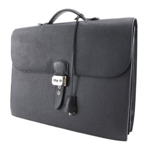 HERMES Business bag Epsom black Sac Adepeche 38 | AlmaBagz