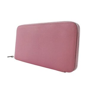 HERMES Long Wallet Purse Epsom pink Azap long silk in | AlmaBagz