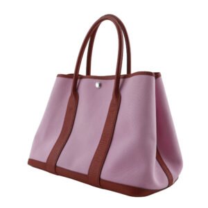 HERMES Tote Bag Towar Officier Pink / red Garden party PM | AlmaBagz