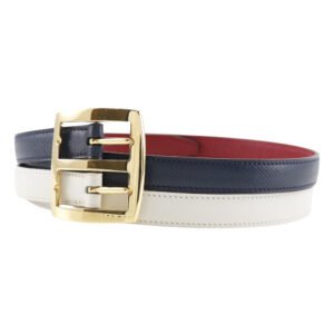 HERMES belt Courchevel, Swift multicolor reversible Women 70 Used | AlmaBagz