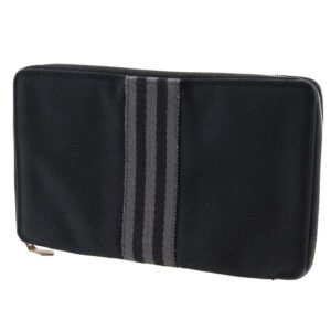 HERMES Long Wallet Purse cotton black Fool Toe Perth GM unisex(Unisex) Used | AlmaBagz
