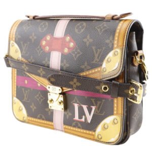 LOUIS VUITTON Shoulder Bag Monogram canvas Brown Summer trunk Pochette Metis | AlmaBagz