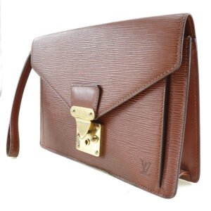 LOUIS VUITTON business bag Epi Leather Brown Serie Dragonne | AlmaBagz
