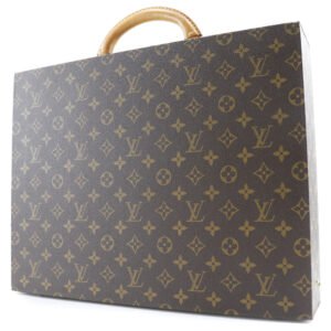 LOUIS VUITTON Business bag Monogram canvas Brown president Attache case | AlmaBagz
