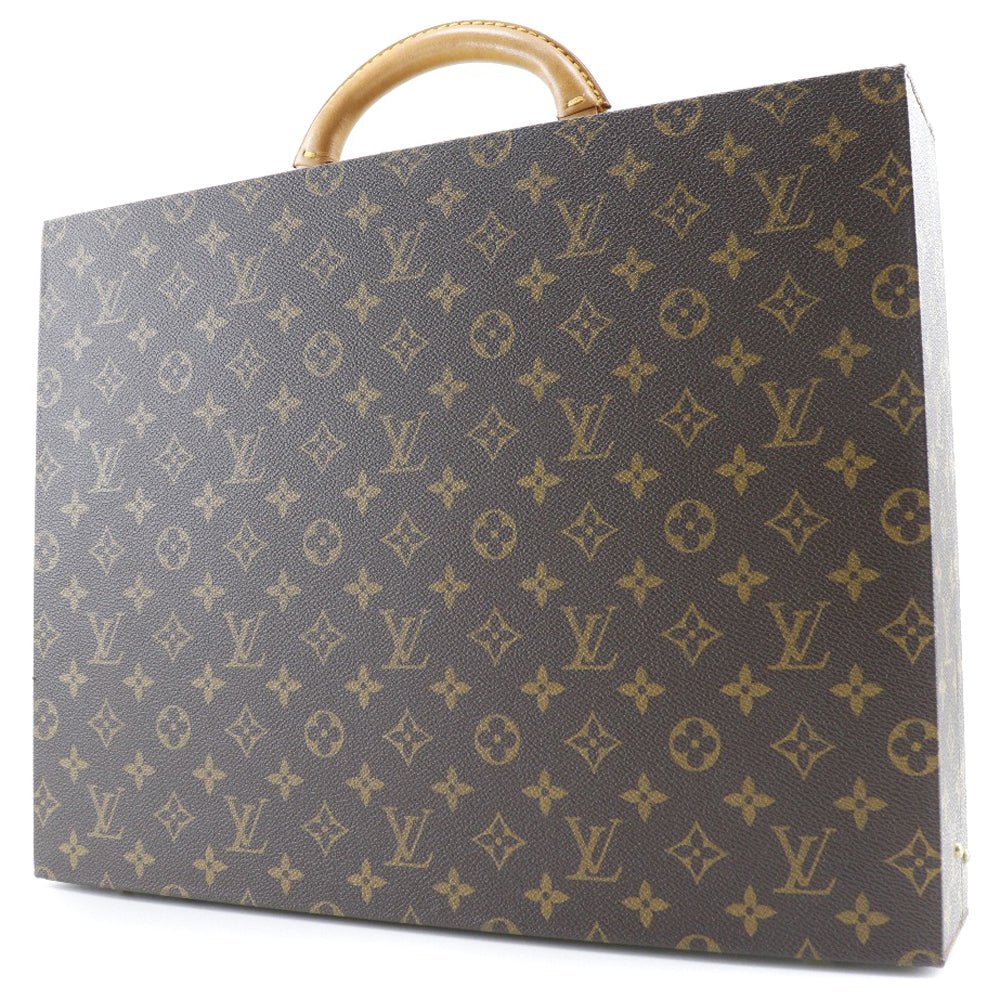 LOUIS VUITTON Business bag Monogram canvas Brown president Attache case | AlmaBagz