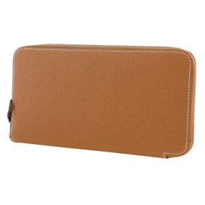 HERMES Long Wallet Purse Epsom Brown Azap long silk in unisex(Unisex) Used | AlmaBagz