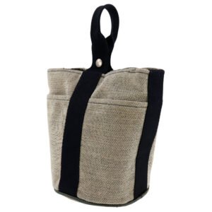 HERMES Handbag canvas gray Sakso PM Women Used | AlmaBagz