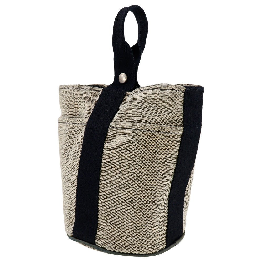 HERMES Handbag canvas gray Sakso PM Women Used | AlmaBagz