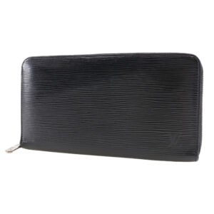 LOUIS VUITTON Long Wallet Purse M62643 Epi Leather black Zippy Organizer mens Used | AlmaBagz
