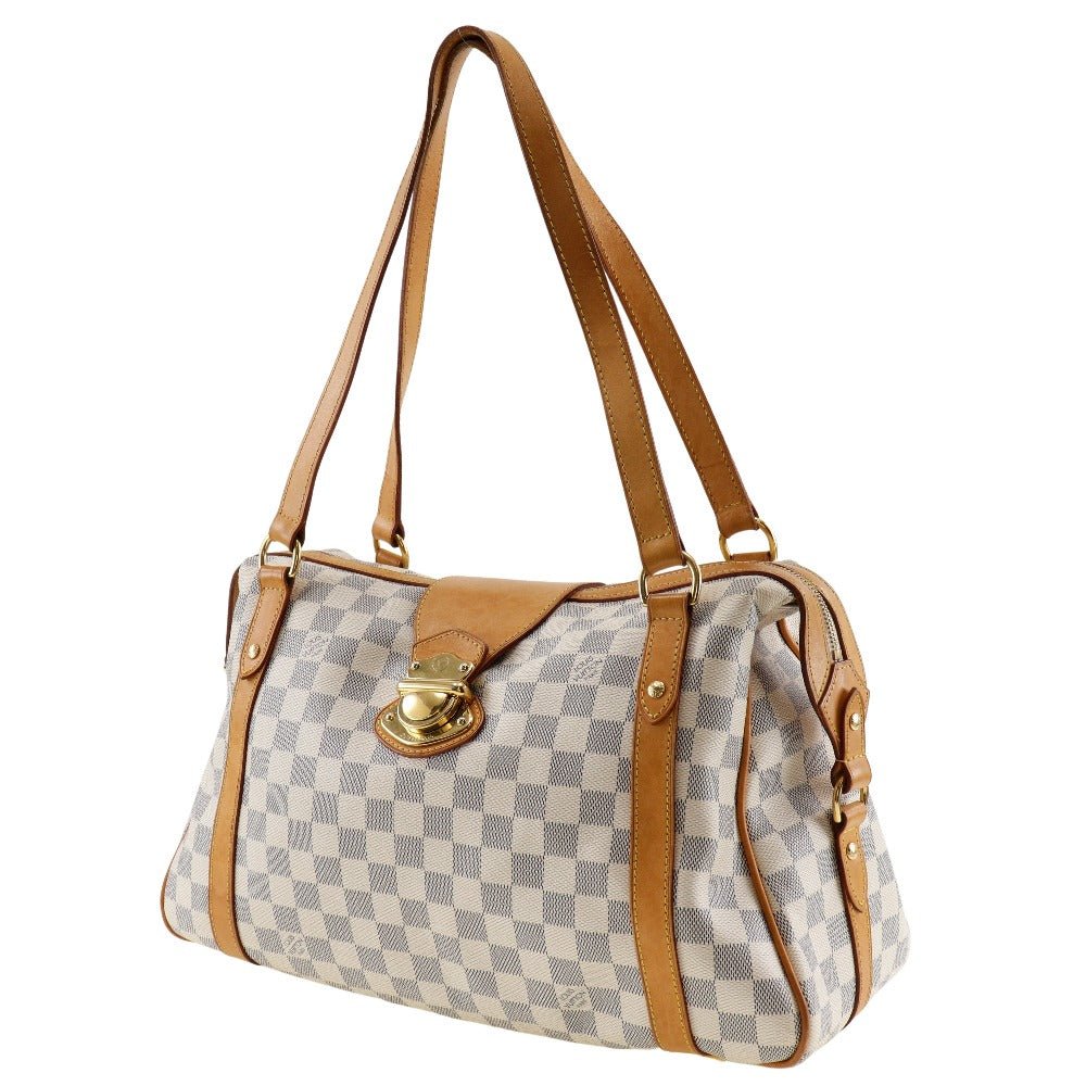 LOUIS VUITTON Shoulder Bag N42220 Damier Azur Canvas white Stresa PM | AlmaBagz