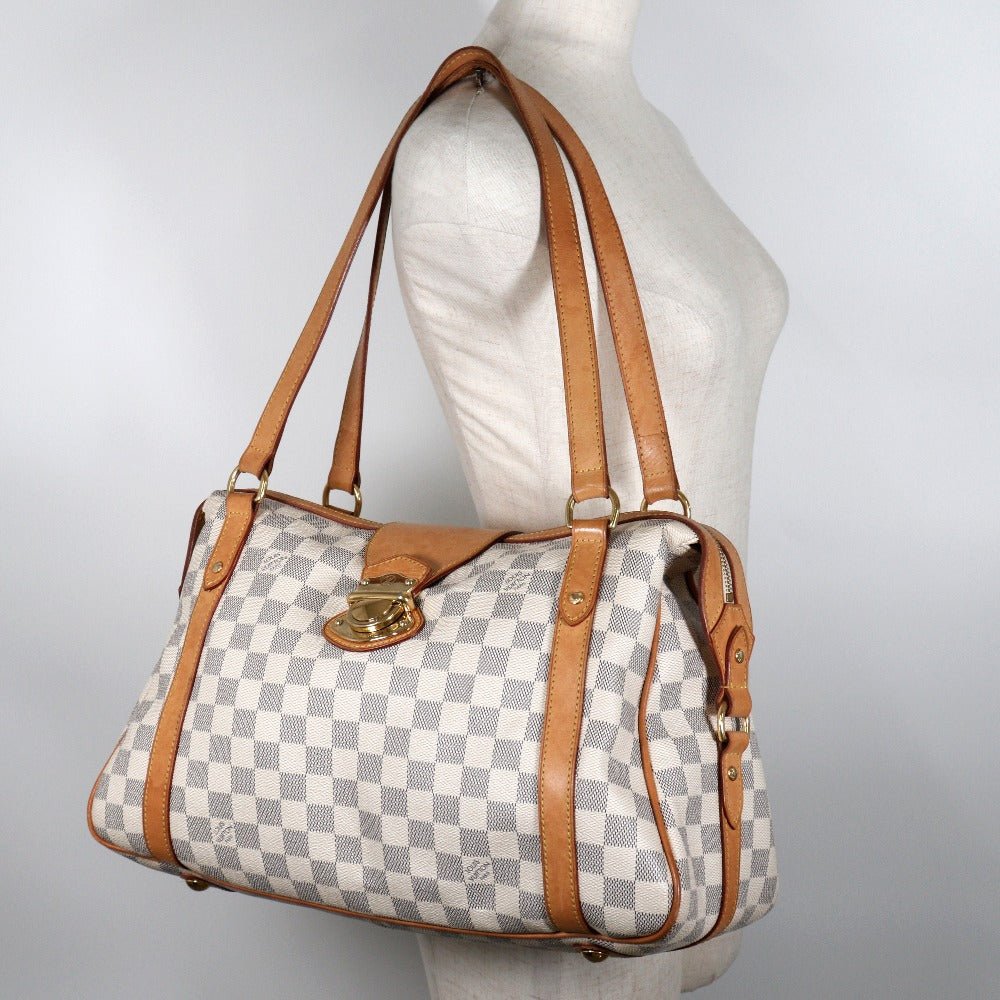 LOUIS VUITTON Shoulder Bag N42220 Damier Azur Canvas white Stresa PM | AlmaBagz - Image 8