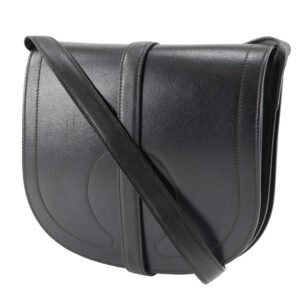 HERMES Shoulder Bag Box scarf black Gallopard Women Used | AlmaBagz