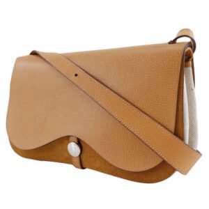 HERMES Shoulder Bag Toile H, Vache Lige Brown Sac Colorado MM Women Used | AlmaBagz