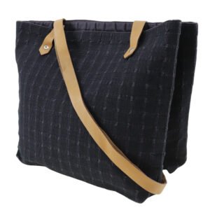 HERMES Shoulder Bag canvas black Amedaba Cava de Poche Women Used | AlmaBagz