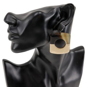 HERMES Pierce Buffalo horn Brown / Gold By color Dalva Women Used | AlmaBagz
