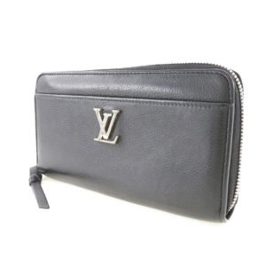 LOUIS VUITTON Long Wallet Purse leather black Zippy wallet Portefeuille Rock Me Women Used | AlmaBagz