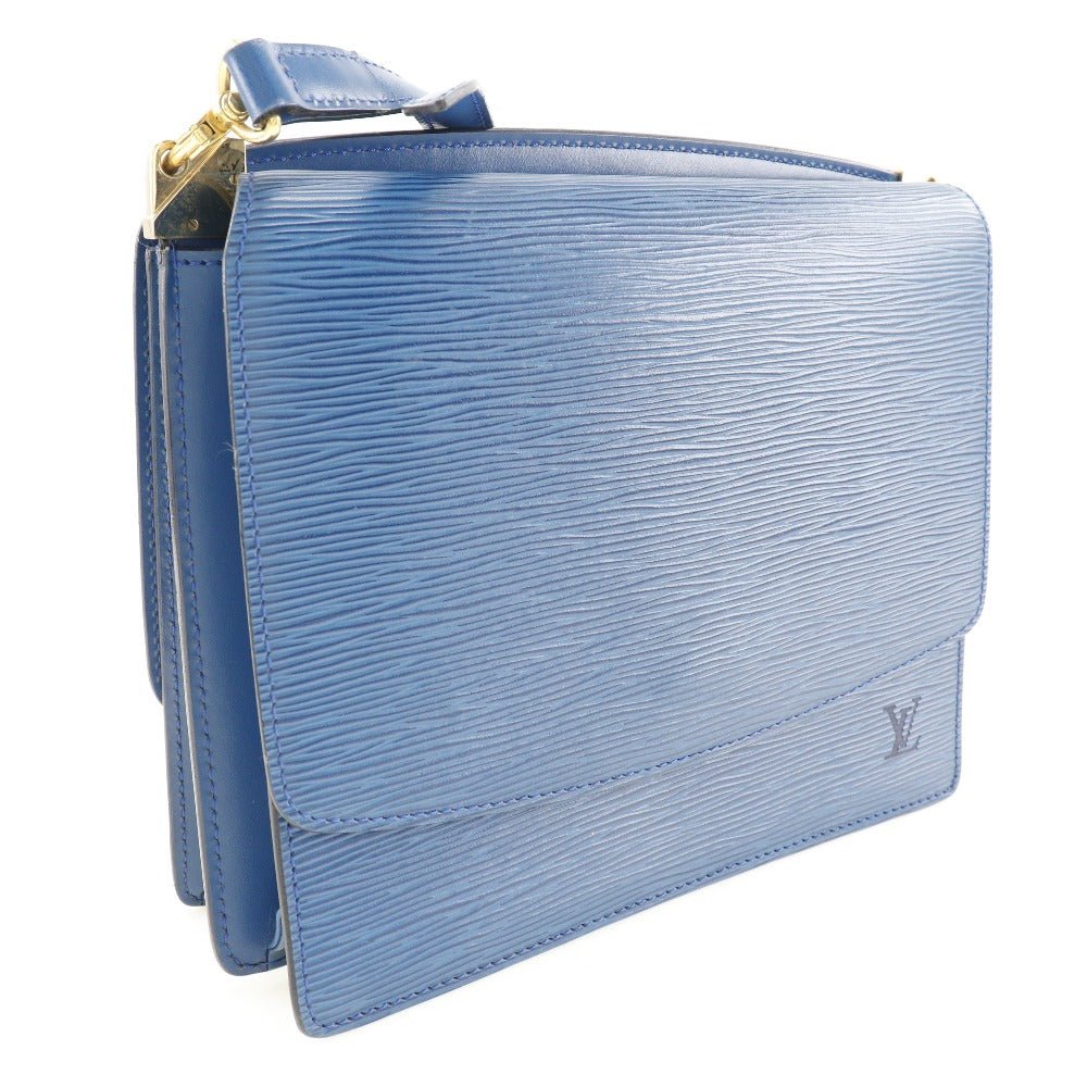 LOUIS VUITTON Shoulder Bag Epi Leather Blue W Hook Wallet Grenel | AlmaBagz - Image 2