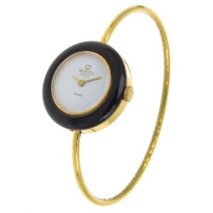 GUCCI Watches Quartz Plated Gold white Change bezel White dial | AlmaBagz