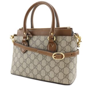 GUCCI Handbag 453177 GG Supreme Canvas beige 2WAYShoulder Women Used | AlmaBagz