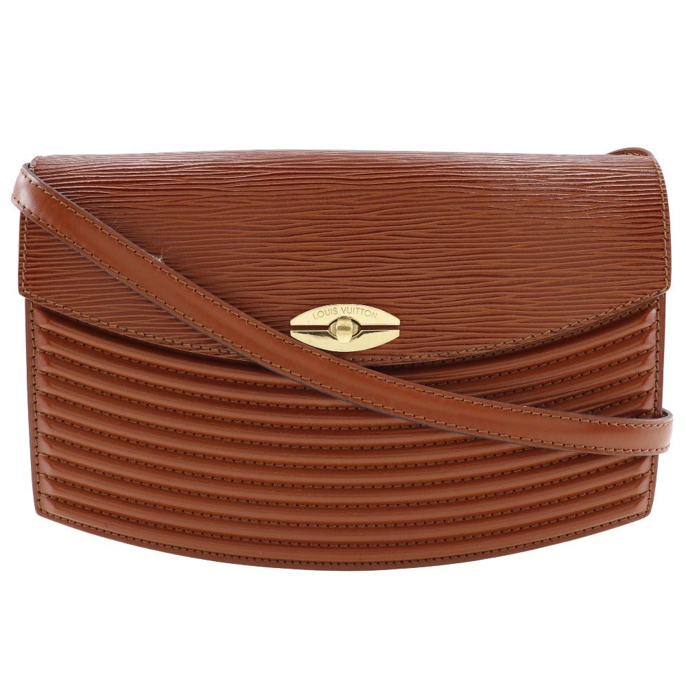 LOUIS VUITTON Shoulder Bag M52563 Epi Leather Brown 2-way clutch Prebourg Women Used | AlmaBagz - Image 13