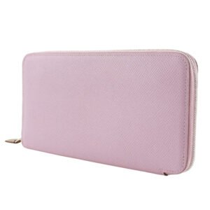 HERMES Long Wallet Purse Epsom pink Azap long silk in Women Used | AlmaBagz