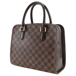LOUIS VUITTON Handbag N51155 Damier canvas Brown Triana Women Used | AlmaBagz