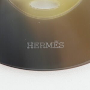 HERMES Necklace 044536FL Buffalo horn Brown Lift GM Women Used | AlmaBagz