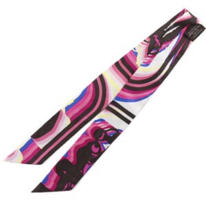 HERMES scarf silk pink Brides de Gala Shadow Brides de Gala Shadow TwillyBucket Women Used | AlmaBagz