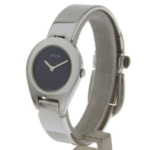 GUCCI Watches Quartz 6700L Stainless Steel Silver black dial | AlmaBagz