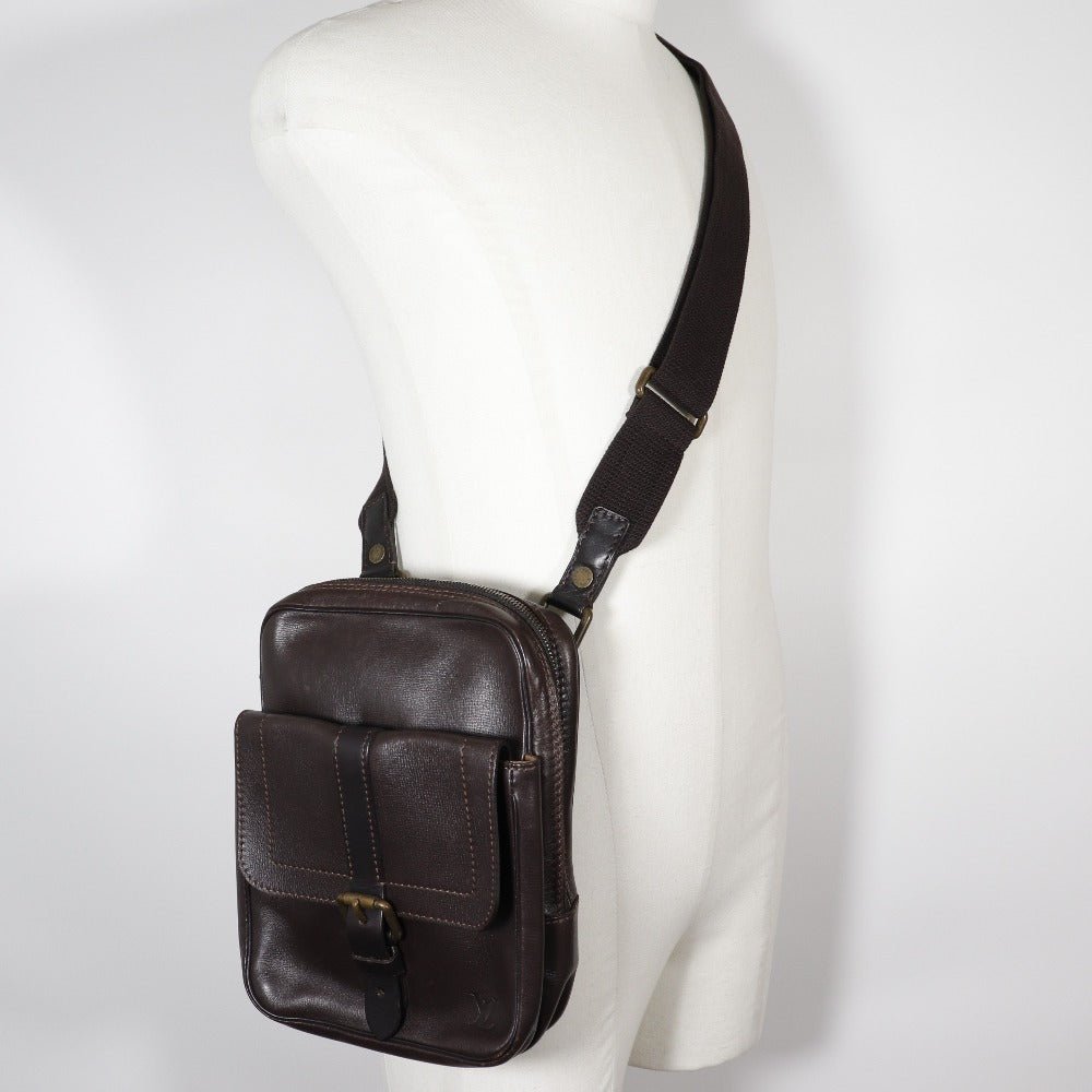 LOUIS VUITTON Shoulder Bag M92534 leather Brown Utah Irokuwa | AlmaBagz - Image 12