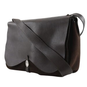 HERMES Shoulder Bag Vache Liegé, Toile H Brown Sac Colorado GM | AlmaBagz