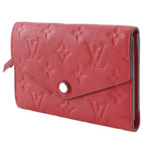 LOUIS VUITTON Bifold Wallet M60735 Monogram Ann Platt Red Portefeuille Curies Compact | AlmaBagz