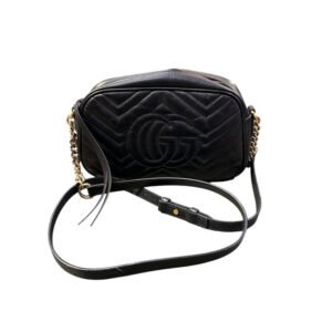 Gucci GG Marmont small shoulder bag black | AlmaBagz