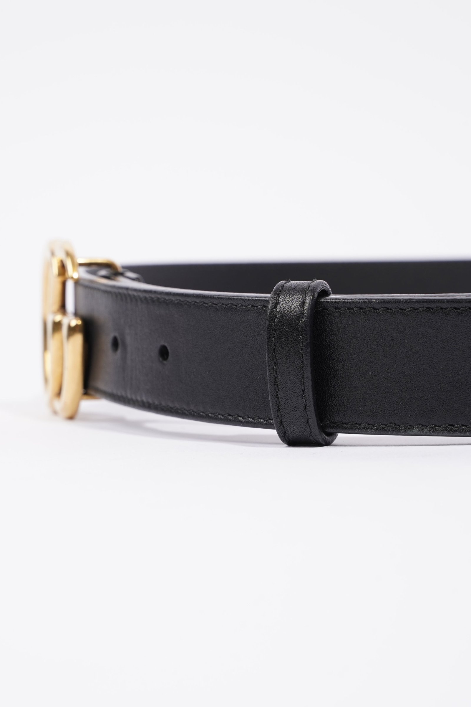 Gucci Marmont Belt Black Leather 70cm | AlmaBagz
