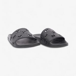 Gucci GG Slides Black Rubber EU 37 UK 4 | AlmaBagz