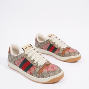 Gucci Screener Beige Monogram / Red Monogram / Brown Canvas EU 37 UK 4 | AlmaBagz