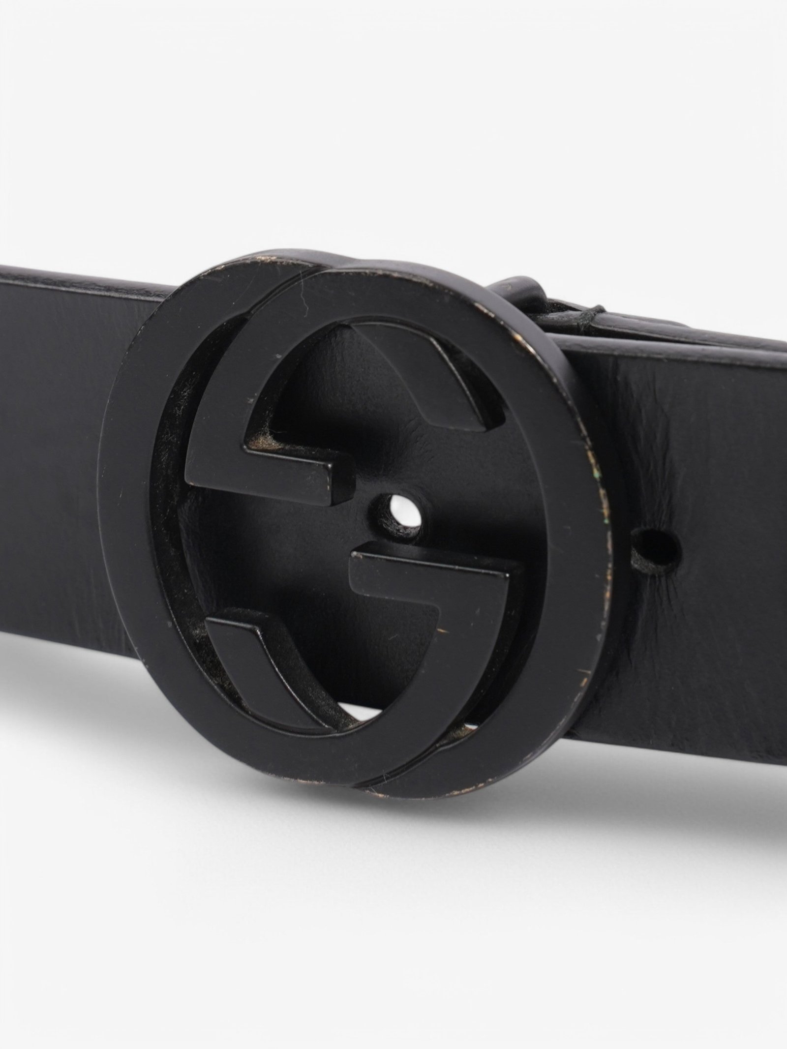 Gucci GG Belt Black Leather | AlmaBagz