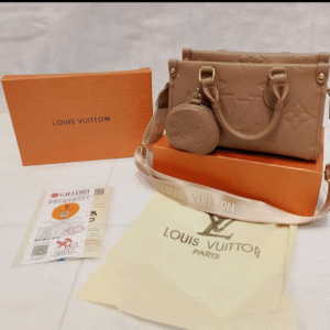 Louis Vuitton On the Go Women's Bag – Timeless Luxury and Versatility (Brown 2) | AlmaBagz