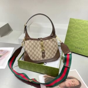 Gucci Canvas  Jackie  (Crossbody Shoulder) Handbag | AlmaBagz