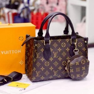 Louis Vuitton 2-Piece Women's Handbag Set with Coin Pouch Design B (Brown) | AlmaBagz