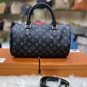 Louis Vuitton Duffel Bag - Premium Travel Companion (Black/Grey) | AlmaBagz