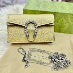 Gucci Dionysus Super Mini Bag For Woman (Gold) | AlmaBagz