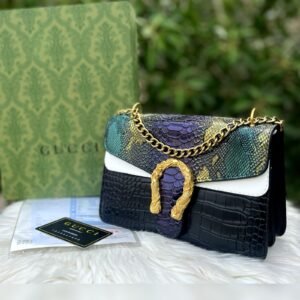 GUCCI Crossbody Bag with Long Chain Bag For Woman (Purple) | AlmaBagz