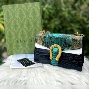 GUCCI Crossbody Bag with Long Chain Bag For Woman (Green) | AlmaBagz